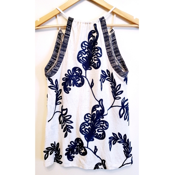 Lucky Brand Tops - Lucky Brand Boho Embroidered Rope Tie Top XS